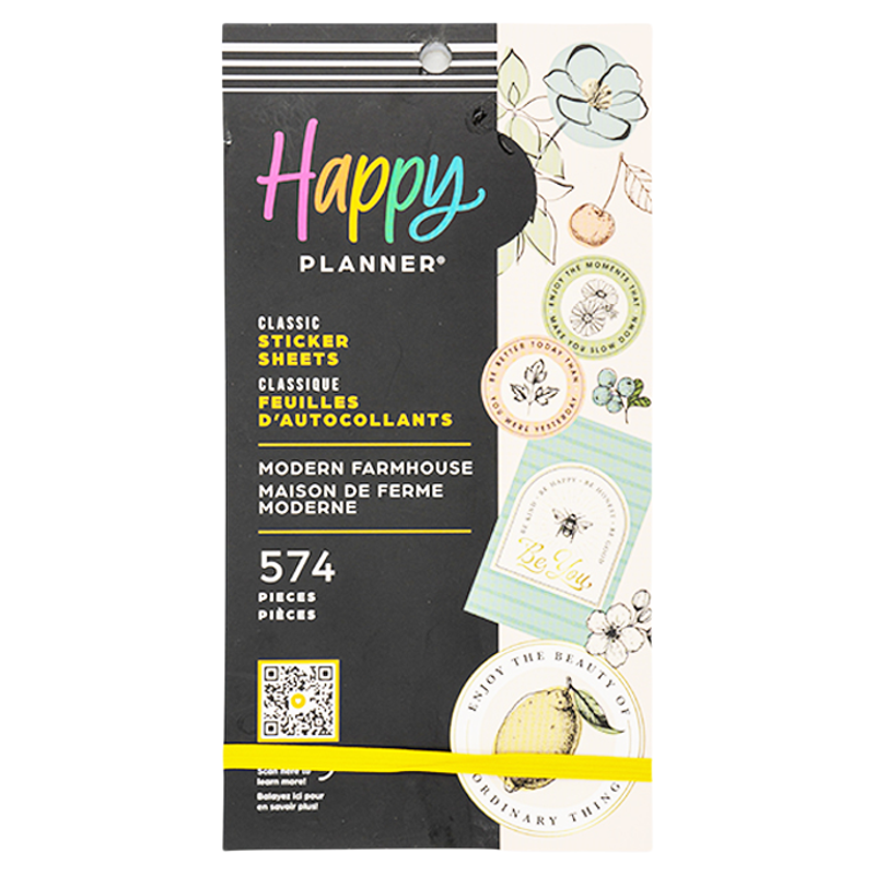 【多彩功能贴纸合集】HAPPYPLANNER美国创意手账本30张计划本日程本笔记本装饰素材贴纸本