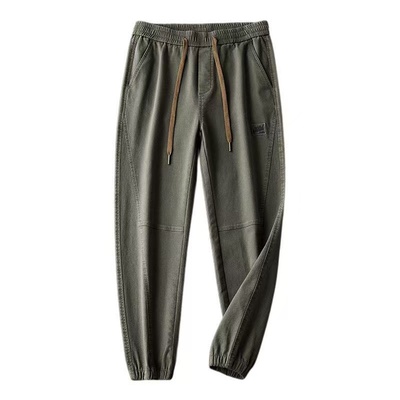 加绒加厚束脚休闲裤宽松工装裤子女款秋冬季新款运动裤潮流保暖裤