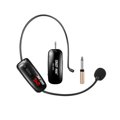 先科头戴耳麦无线话筒一拖二
