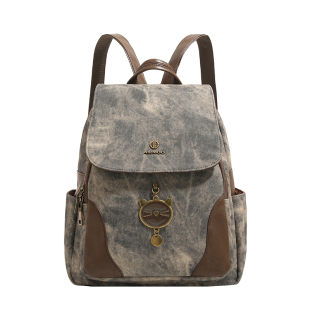 香港品牌轻奢复古小众双肩包包女2026新款时尚质感大容量通勤背包