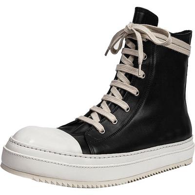 v底防滑水洗马皮高帮男鞋