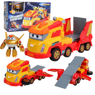 奥迪双钻超级飞侠金小卡变形卡车套装载具飞船金小子玩具男孩益智