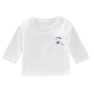 男童长袖t恤春秋宝宝打底衫纯棉新款女童上衣1岁2岁儿童秋装衣服3