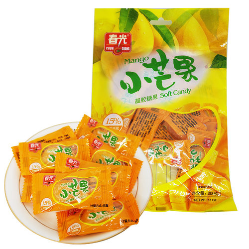 春光小芒果糖1000克新鲜芒果汁软糖Q弹软糯海南特产零食小吃喜糖