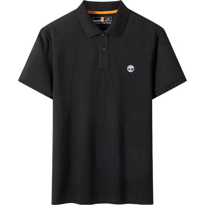 添柏岚男棉质透气短袖POLO