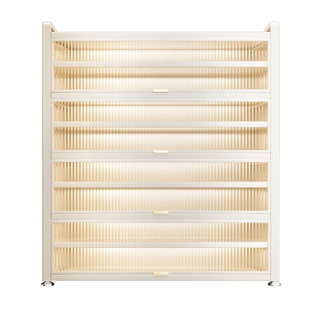 2025新款鞋柜家用门口一体靠墙多层入户玄关带门防尘钢制收纳鞋架