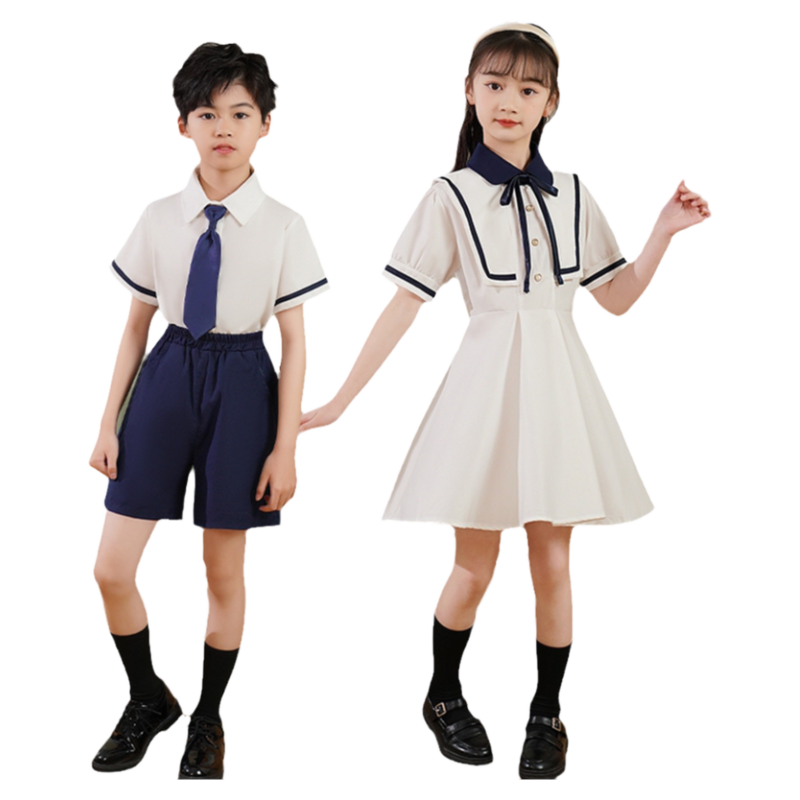 元旦儿童合唱表演服中小学生英伦风诗朗诵秋冬纯棉马甲演出服套装