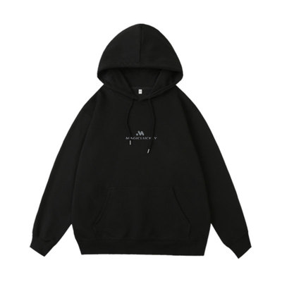 徐璐明星同款简约字母连帽卫衣女