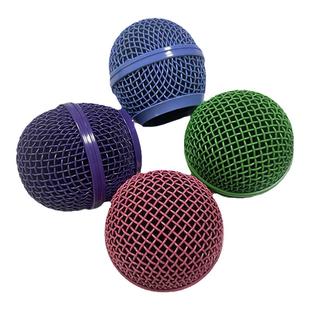 舒尔sm58网罩头套有线无线Shure话筒配件金属网头防喷麦克风咪罩