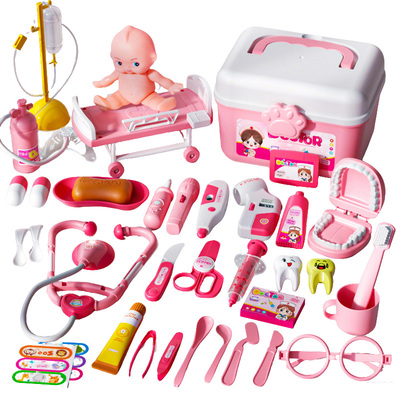 儿童过家家玩具仿真医生玩具护士角色扮演工具箱套装3男女孩6礼物