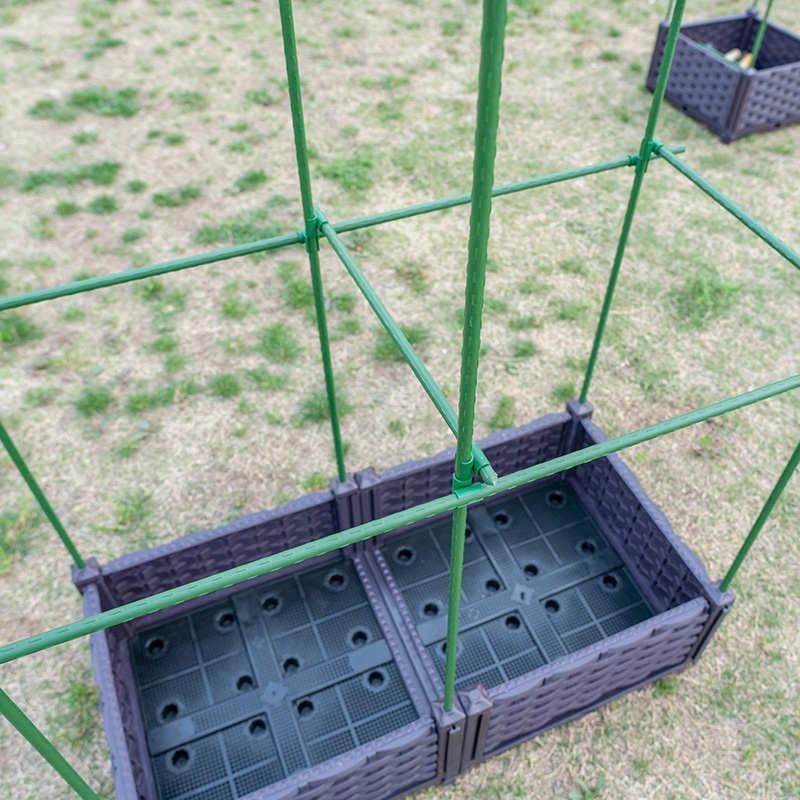 阳台种植箱爬藤花架种菜爬藤架蔬菜支架植物支撑杆葡萄百香果架子