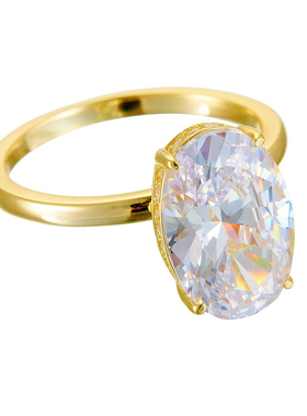 925银5.5ct冰花切锆石套戒