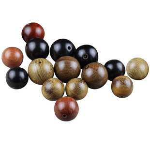 各种檀木散珠实木珠子大号25/30MM佛珠手串念珠手持珠配珠圆珠