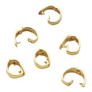 14k包金保色手链项链扣头5*7mm瓜子扣卡扣diy吊坠链接扣子配件