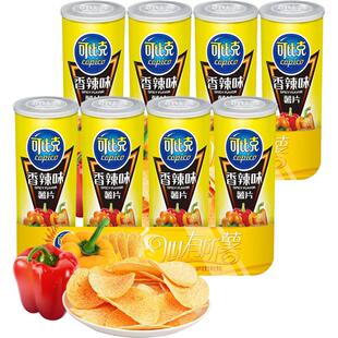 可比克罐装薯片香辣口味105g*6罐零食下午茶