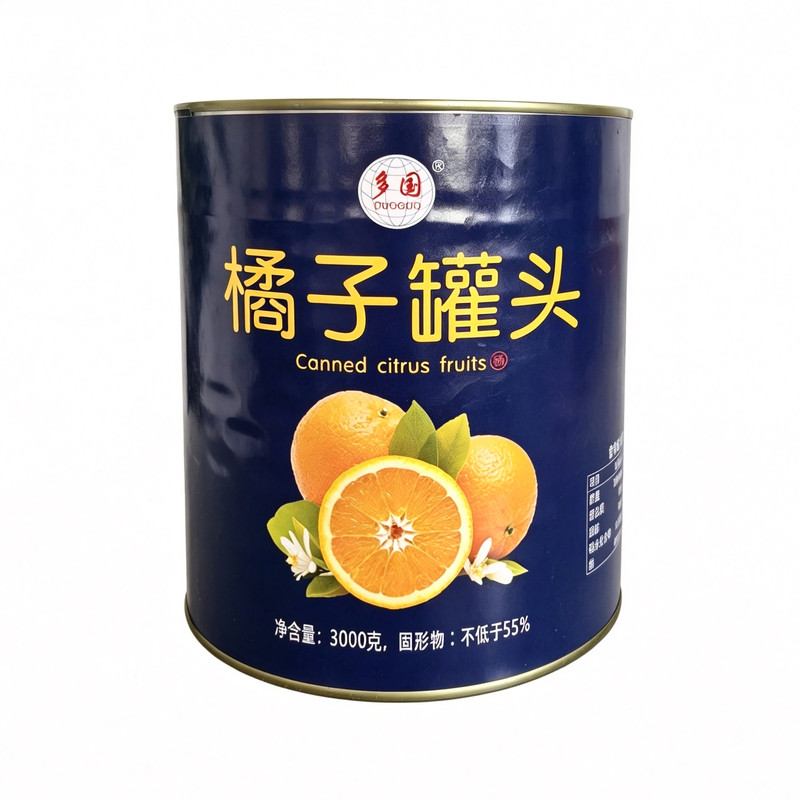 大罐商用3000g罐装橘子罐头整箱