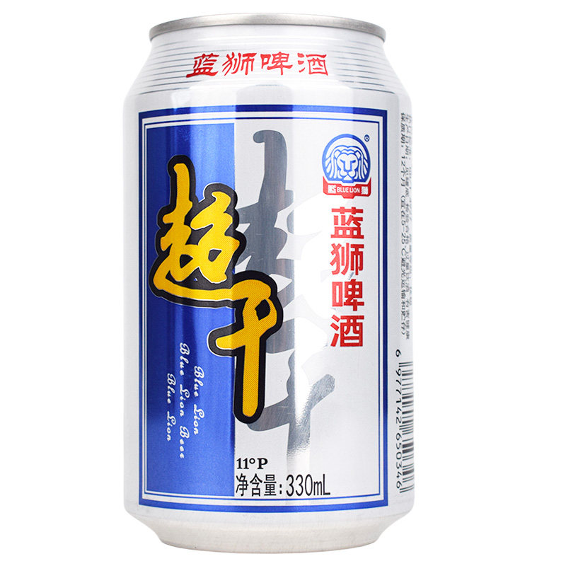 超干啤酒蓝狮超干330ml11度