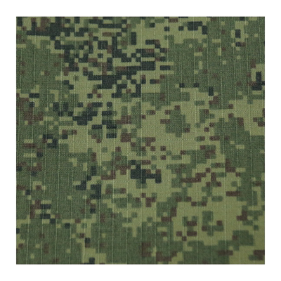 戎盛涤棉格子布小绿人迷彩