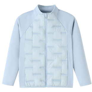 安奈儿童装男童女童短款羽绒服2025冬新款户外运动轻薄防风插肩袖