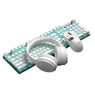 狼蛛2088Air无线蓝牙三模机械键盘高颜值办公台式电脑108键鼠套装