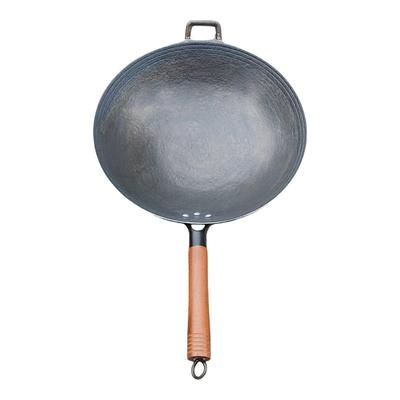 湖南老式生铁锅传统手工无涂层