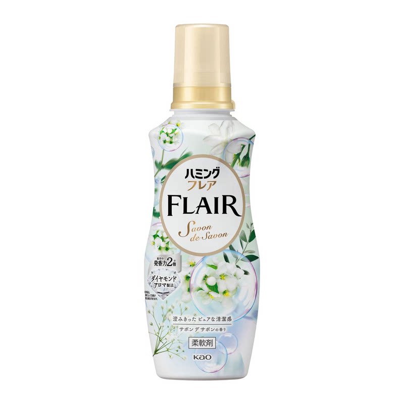 KAO花王 Flair衣物柔顺剂520克清新草本香柔顺护理柔顺保养柔软剂
