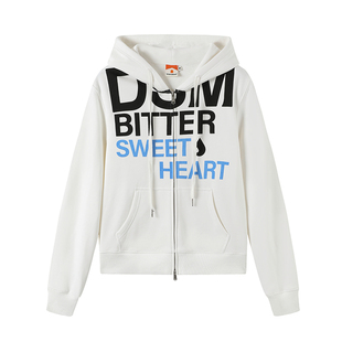 【苦命甜心】DONSMOKE字母排版印花正肩开衫卫衣