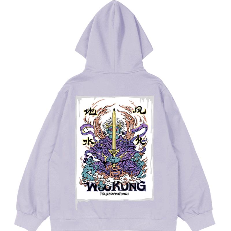WOOKONG增长天王全棉连帽卫衣
