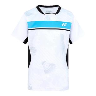 yonex尤尼克斯儿童羽毛球服训练运动短袖男女童青少年速干t恤秋冬