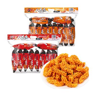 辈儿香麻辣味&酱爆肉味八爪烧40g×20袋
