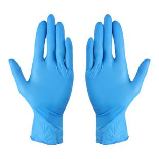 一次性纯丁腈乳胶手套实验室食品级高弹防油防水耐用橡胶加厚手套
