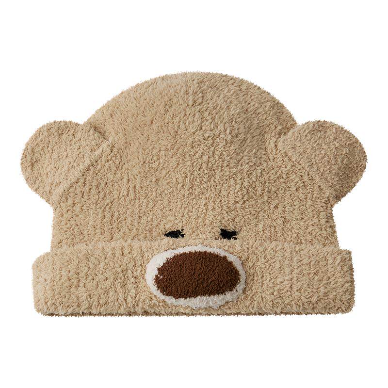 【百补】嫚熙秋冬小羊半边绒月子帽产妇防风坐月子孕妇保暖护头帽