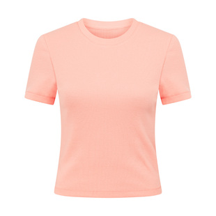 LornaJane运动上衣罩衫T恤罗纹短袖WEEKENDER瑜伽跑步日常休闲LJ