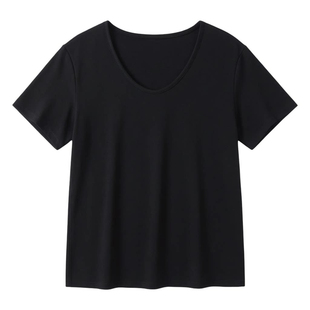 白色v领正肩短袖t恤女款2026年新款时尚洋气宽松显瘦遮肉上衣女