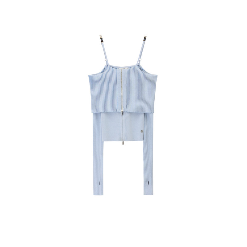 AVVENN翻领一字肩亲肤温暖长袖毛衣毛衫AM10106759