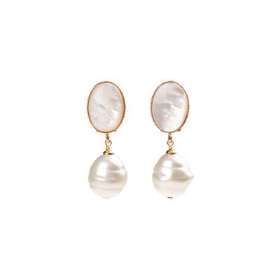 纯手工制作法国进口珍珠耳环