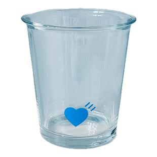 日本爱心ROYAL玻璃咖啡杯百分号阿拉比卡%杯子高颜值耐热玻璃杯