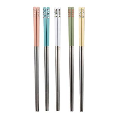 onlycook抗菌防霉316钢彩色筷子