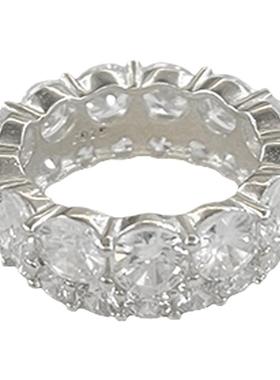 银色锆石复古百搭戒指