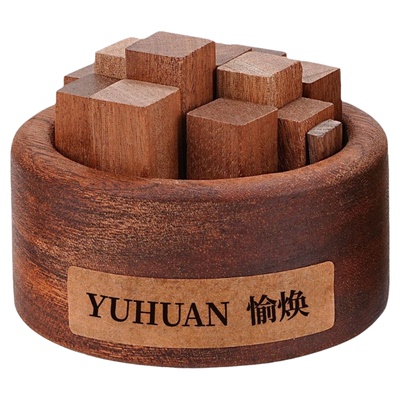 黑胡桃木无火扩香木车载摆件