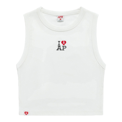BAPE SS26 APEE by A BATHING APE女款字母印花无袖背心休闲百搭