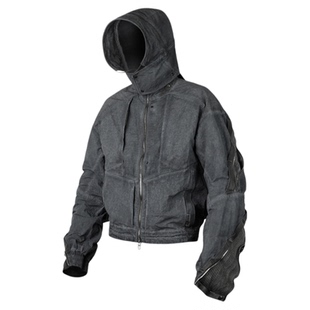 「讶梦」赛博朋克重装浸染轰炸机夹克多形态转换J58「侵蚀装备」