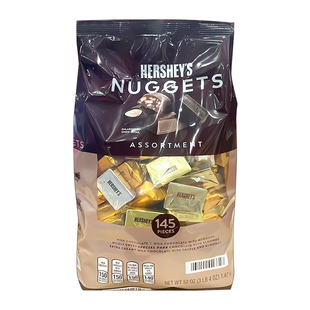 美国直邮 Hershey's好时金砖黑巧克力混合4种口味结婚喜糖1.47kg