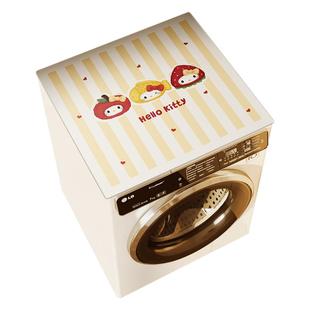 滚筒洗衣机盖垫皮革冰箱防尘盖布防水防晒台面垫子卡通床头柜罩套