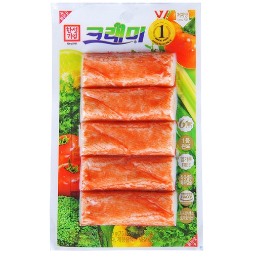 韩国蟹肉棒火锅即食棒手撕蟹柳韩国蟹肉棒日本寿司食材蟹足棒90g