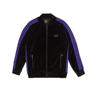 NEEDLES GFKTC蝴蝶丝绒外套日系复古条纹织带休闲运动夹克上衣男