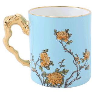 永丰源 西湖蓝340ml仁心单杯 家用水杯陶瓷马克杯女式 礼盒装