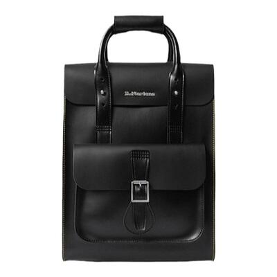 欧洲直邮Dr. Martens男女同款双肩背包黑色皮革舒适设计百搭