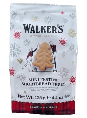 姜饼人圣诞树英国曲奇饼walkers