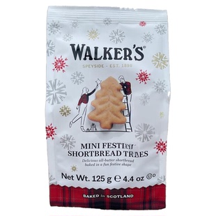 现货 英国walkers沃尔克斯苏格兰黄油酥饼干曲奇姜饼人圣诞树礼盒